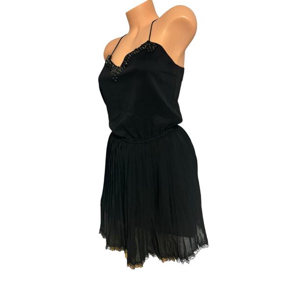 Victoria's Secret Black Embellished Slip Dress Dark Romantic XS - Picture 5 of 7
